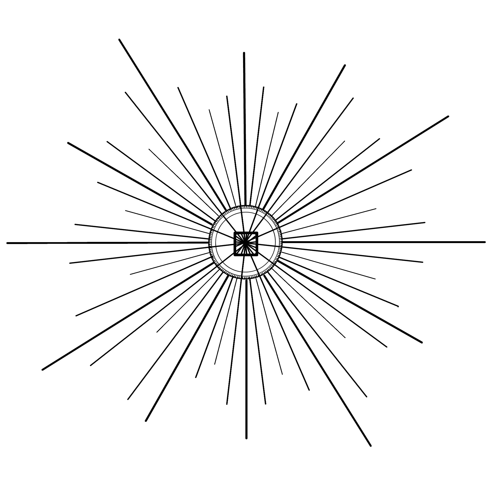 star coin pulse dense milled edge coin straight line ray