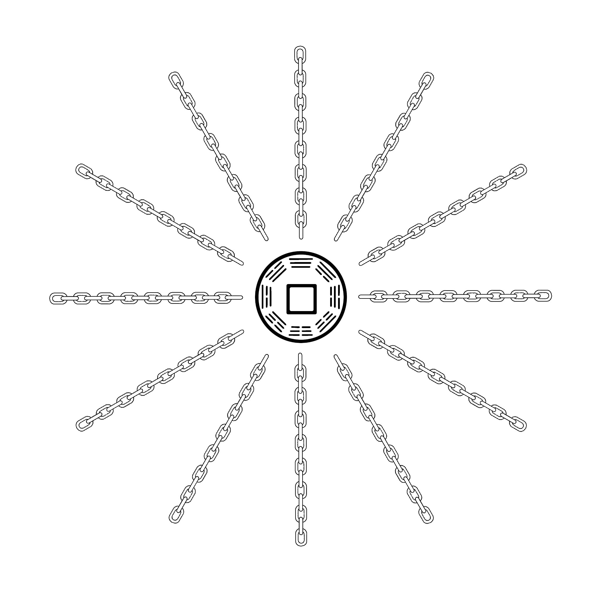 star coin pulse earlier heaven bagua coin straight chain ray